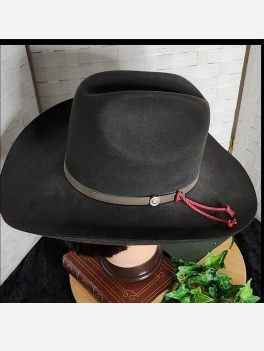 👉RESISTOL 4X BLK "LOOKOUT" WESTERN COWBOY HAT ~GEORGE STRAIT EDITION ~SIZE: 7 R